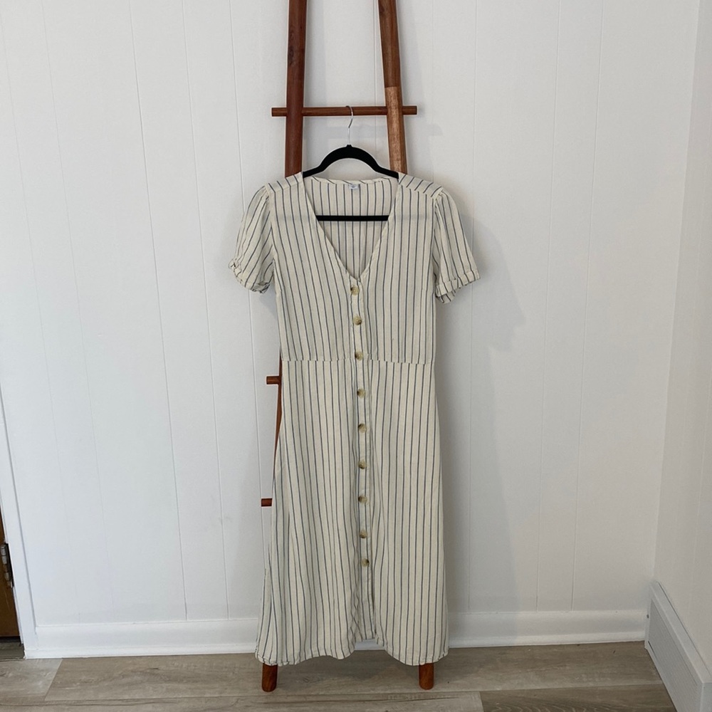 Blue and White Summer Dress